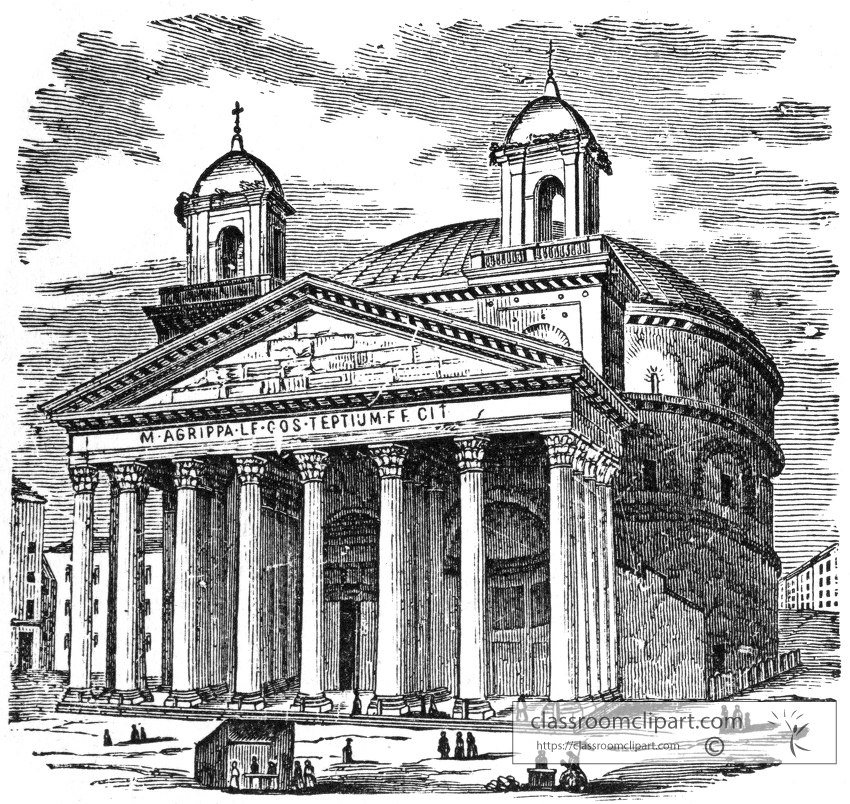 Pantheon historical illustration