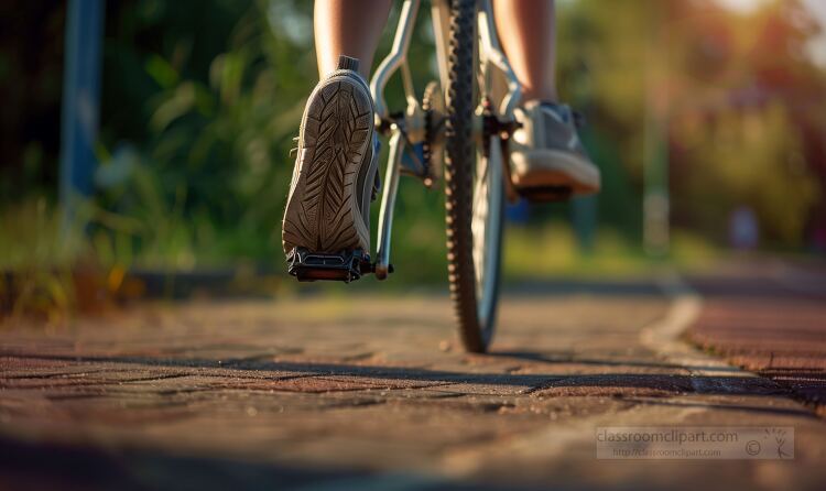 persons feet pedaling a bike