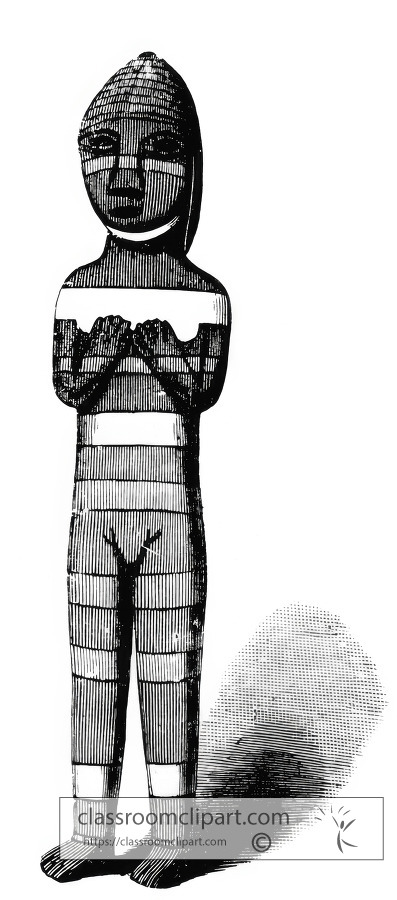 peruvian idol historical illustration
