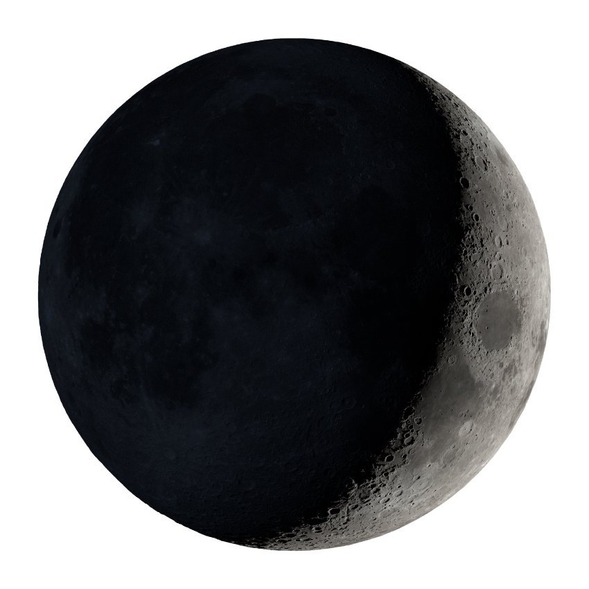 phase waxing crescent moon
