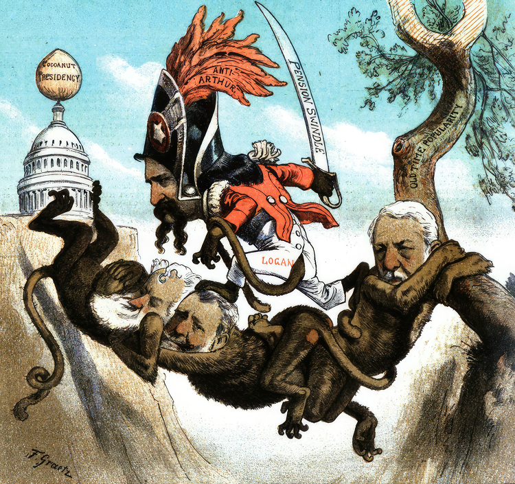 political cartoon color illustration 558