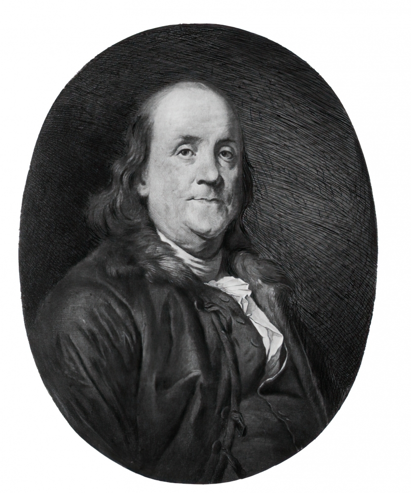 Portrait Benjamin Franklin american revolution