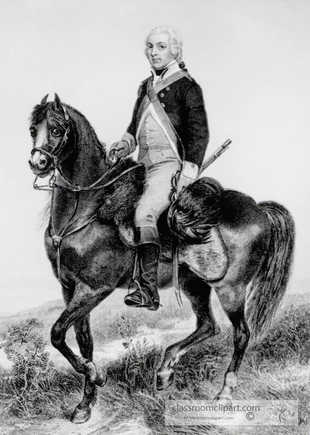 Portrait of Henry Lee on his horse