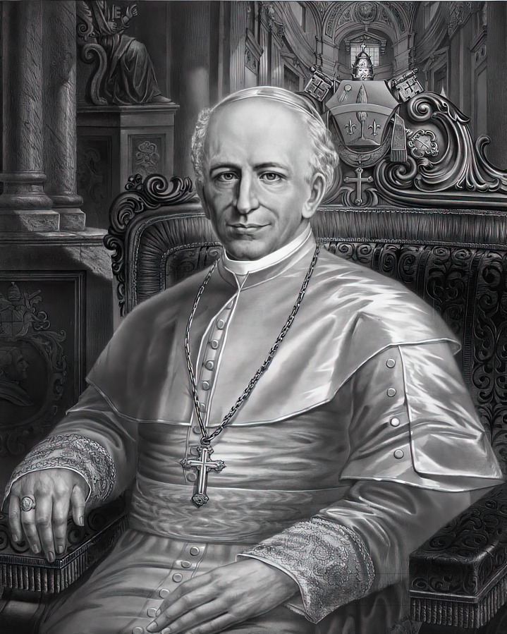 Historical Figures-portrait of his holiness pope leo xiii