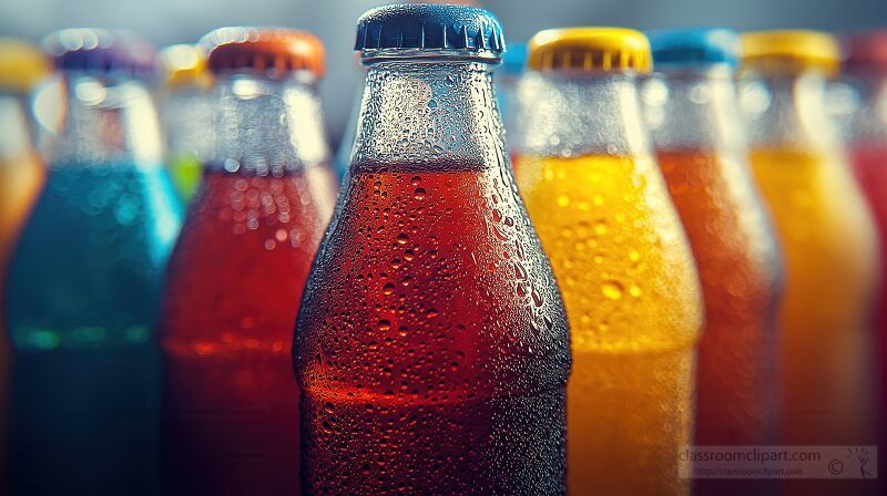 Refreshing Cold Beverages With Condensation for Summer Days