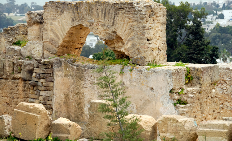 Ruins of Carthage in Tunisia