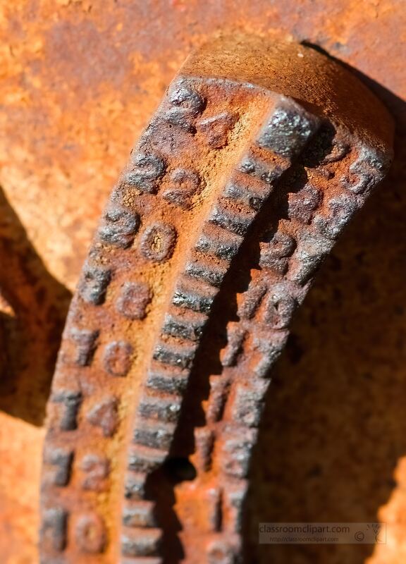 rusty industrial train part with a detailed weathered look