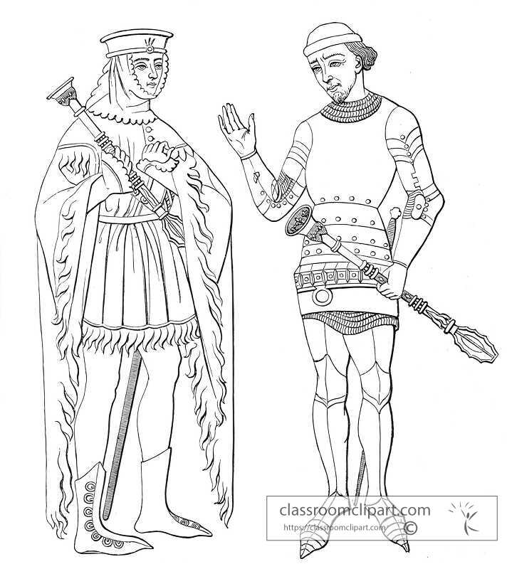 sargeants at arms of the fourteenth lentur illustration