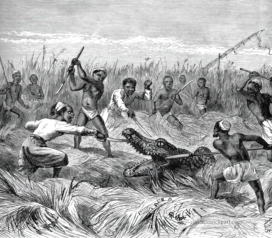 securing a supper historical illustration africa