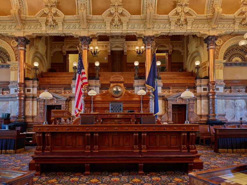 Senate Chamber of the capitol building of Kansas 2