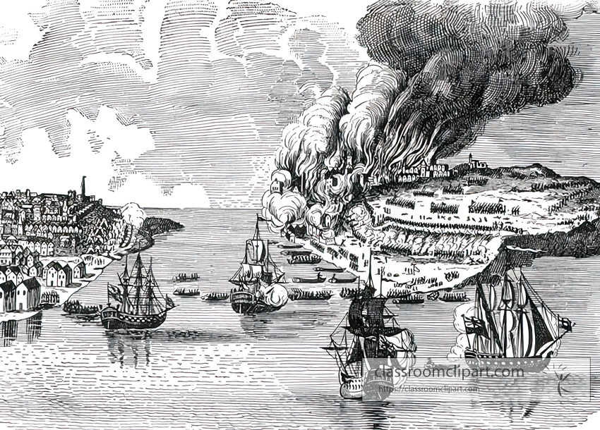 ships and battle at bunkers hill