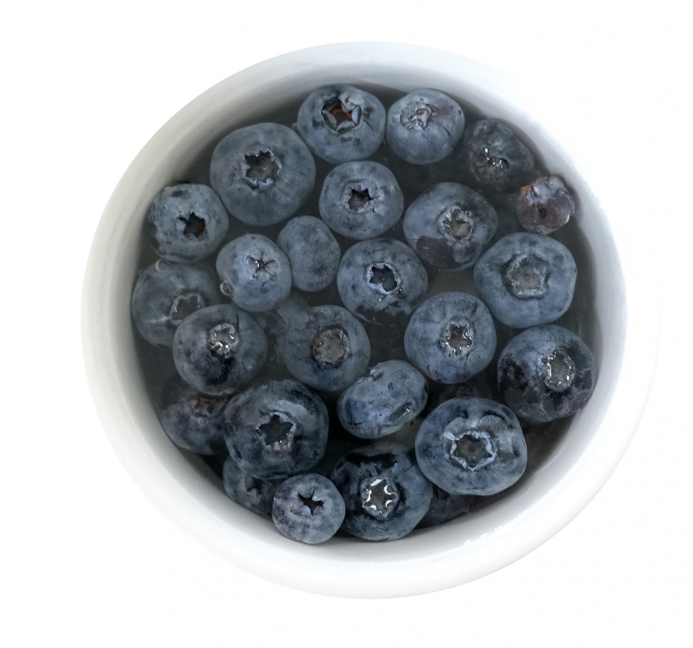 Small Bowl of Blueberries photo object