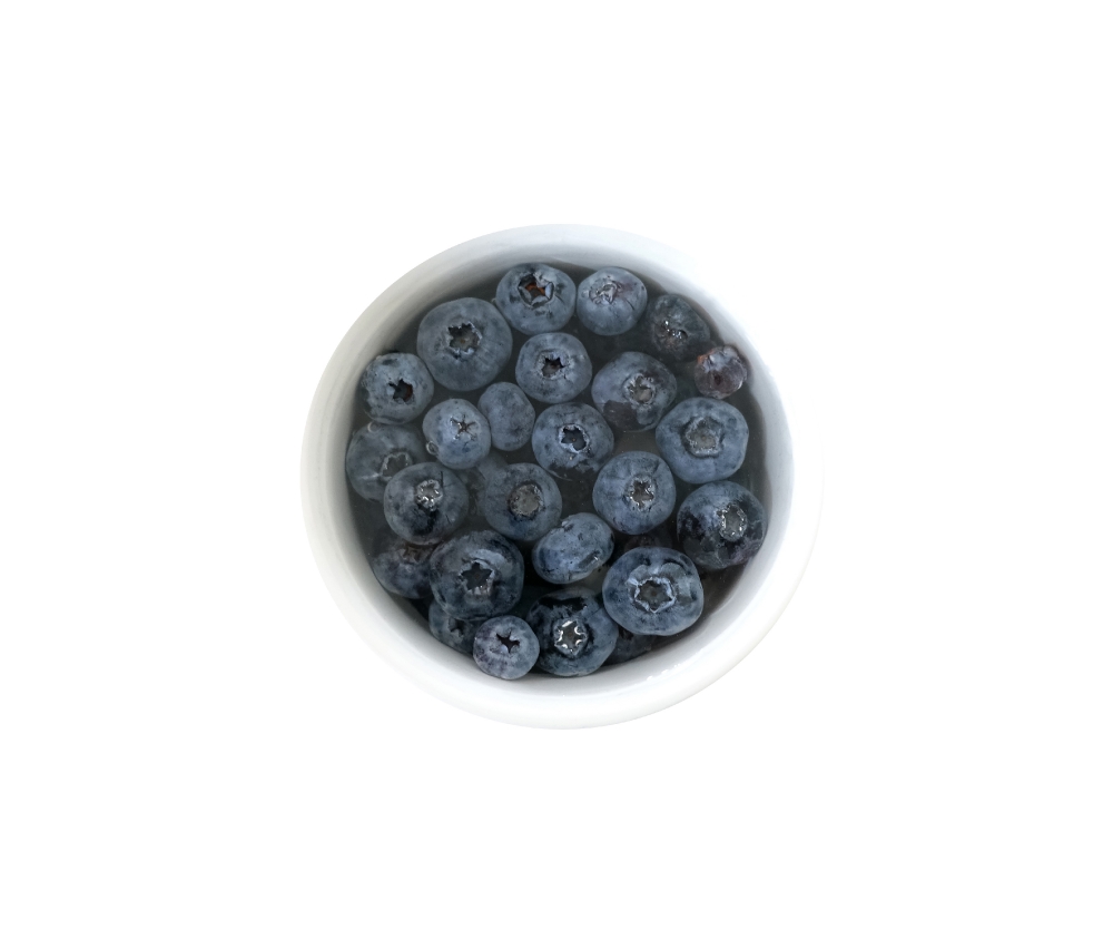 Small Bowl of Blueberries photo object