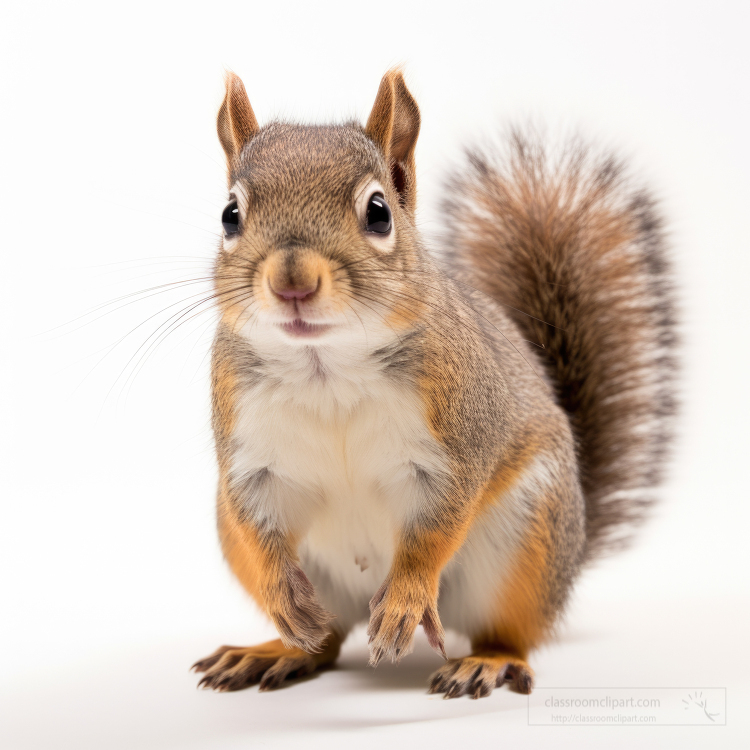 squirrel cute isolated on white background