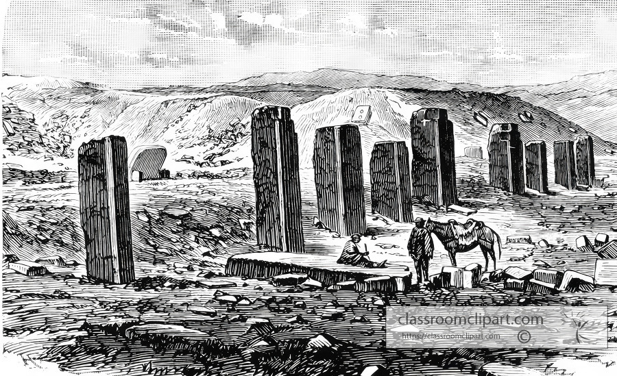 the american stouehenge historical illustration