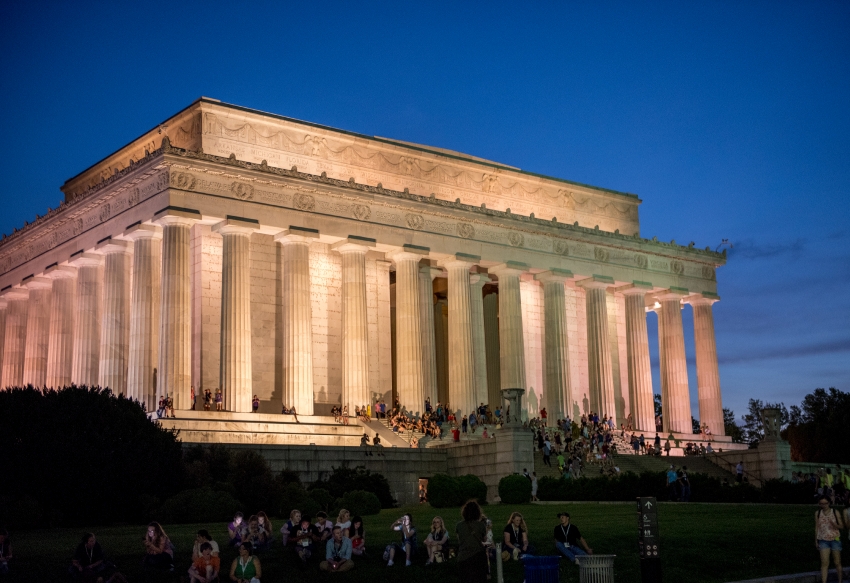 The Lincoln memorial is a monument honoring the 16th President