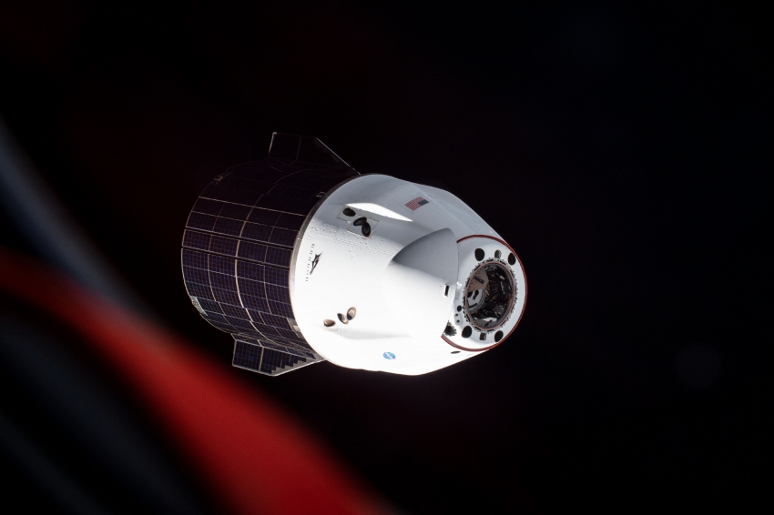 the spacex cargo dragon cargo craft resupply ship departs the sp