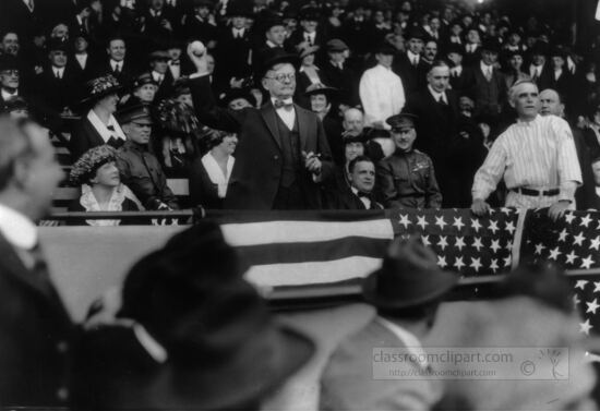 Vice President Thomas Marshall throwing a baseball