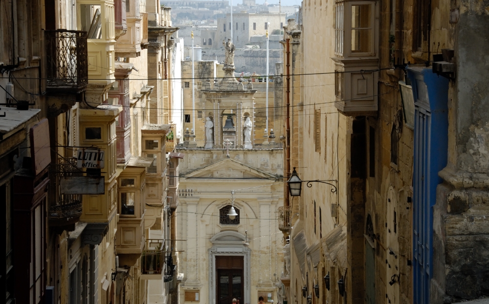 View of Church and buildings Malta