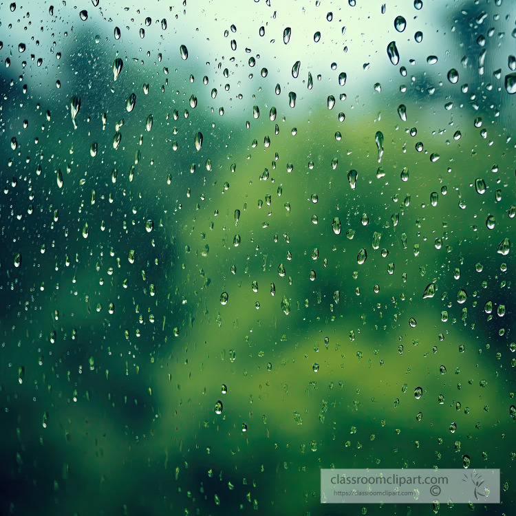 view of raindrops on a window