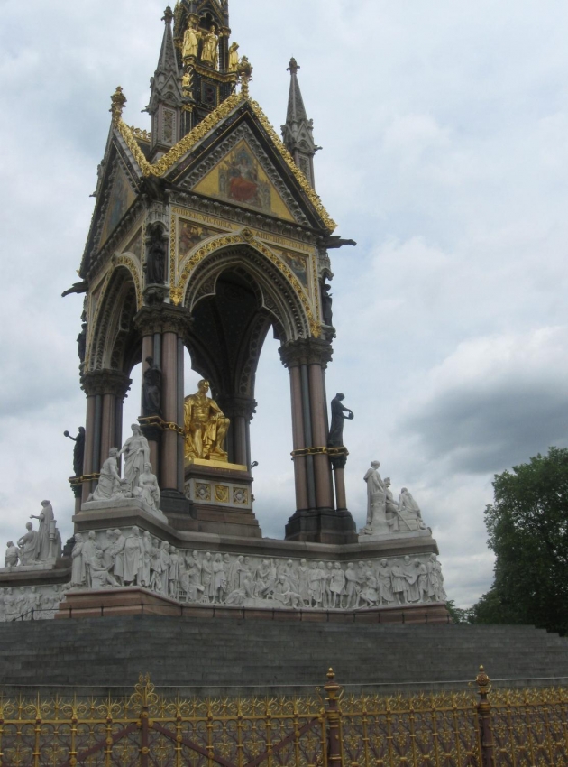 view of the Albert Memorial in Kensington Gardens London