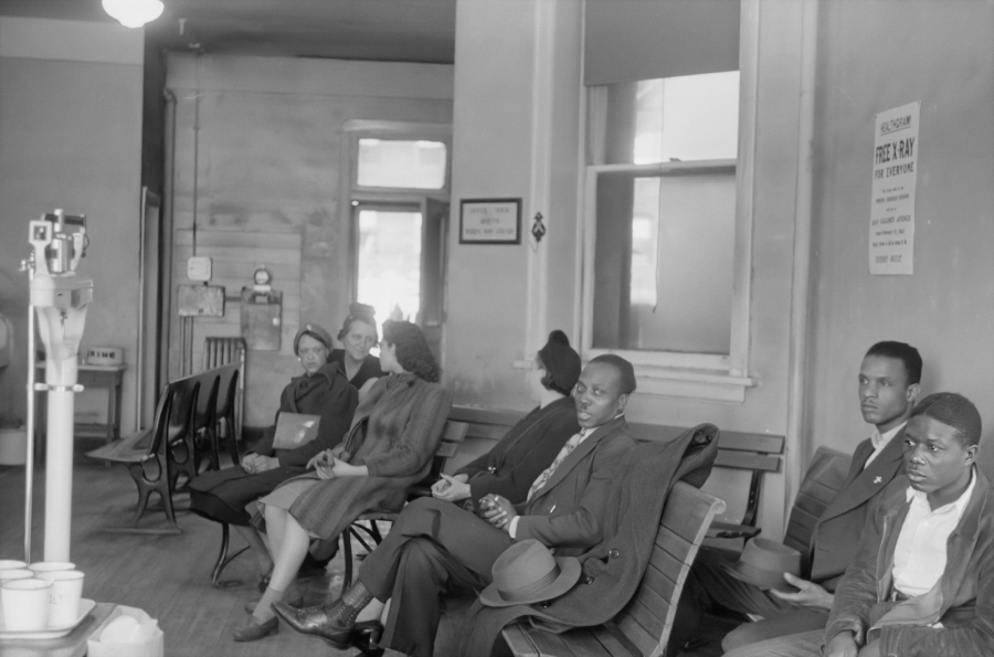 Waiting room at the municipal tuberculosis sanitarium Chicago Il