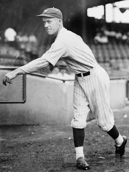 Walter Reuther throwing baseball