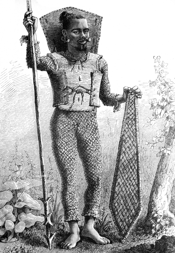 War  Costume  of   the  Natives  of   the   Caroline
Islands