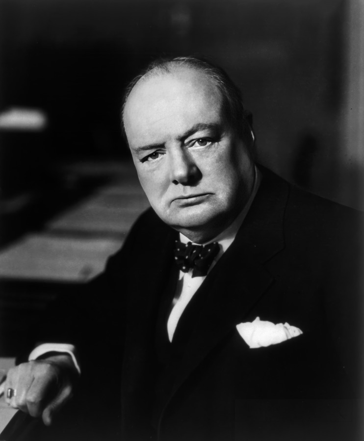 Winston Churchill portrait photo image