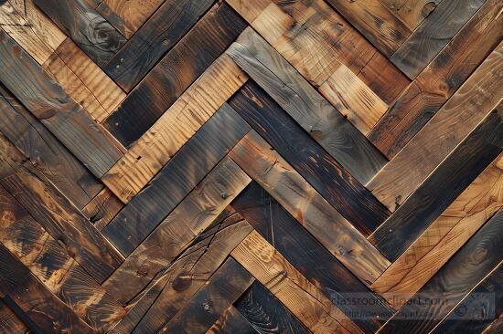 wooden pattern in a herringbone