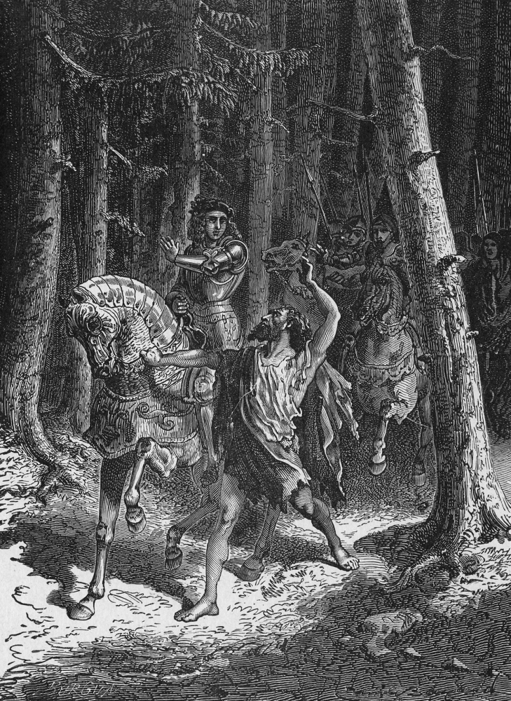 Young Charles VI  in the Forest of Mans