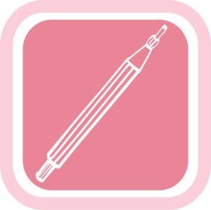 pink background mechanical pencil icon