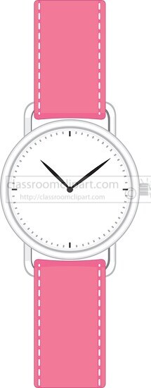 pink watch for girls clipart