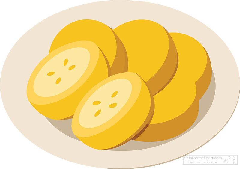 plate of sliced bananas