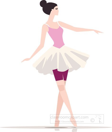 poised and stylish female ballet performer
