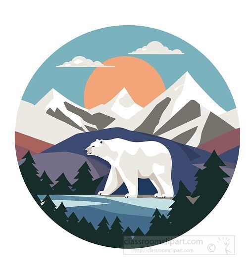 polar bear on a tundra biome
