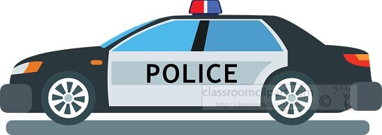 police cruiser patrol car transportation clipart