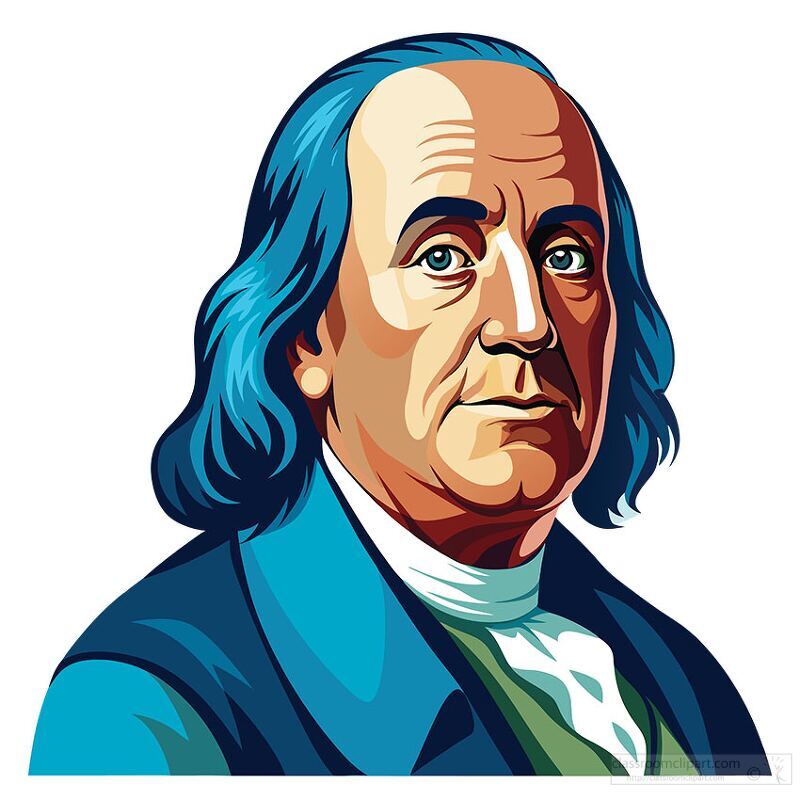 portrait of benjamin franklin inventor lightning rod