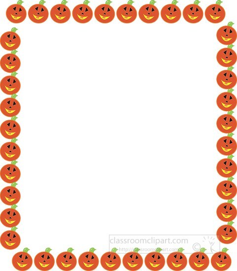 pumpkin rectangle border