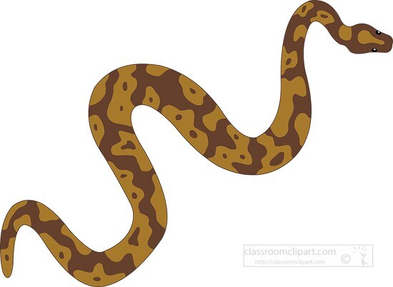 Python Clipart with large brown spots