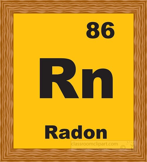 radon periodic chart clipart