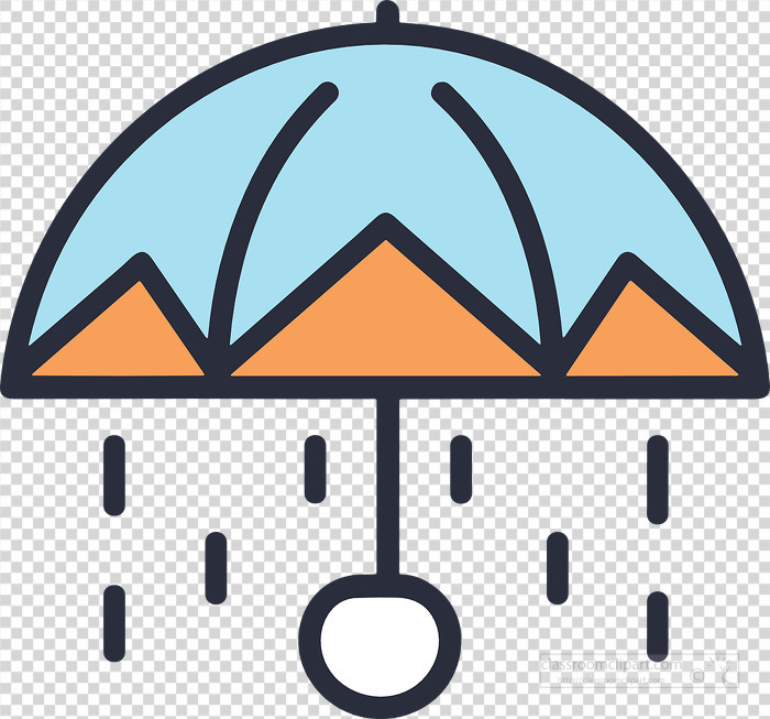 rain icon style clipart 4 transparent