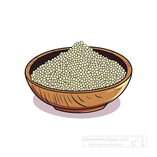 raw uncooked quinoa in a bowl