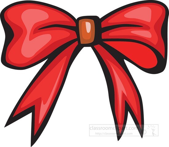 red bow for christmas clipart