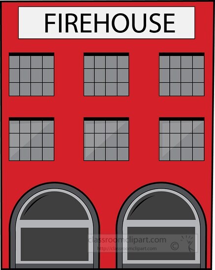 red firehouse clipart