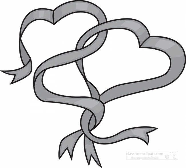 pictures of hearts with ribbons