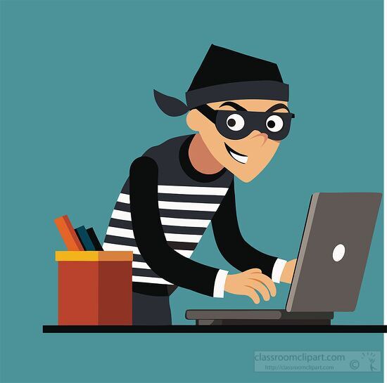 robber trying to hack your password illegally
