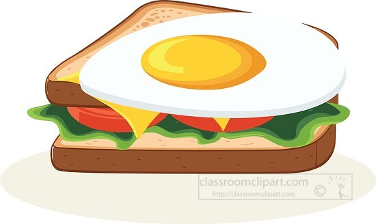 sandwich with an egg on top  lettuce  tomato  and cheese