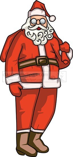 santa claus with large bag of gifts