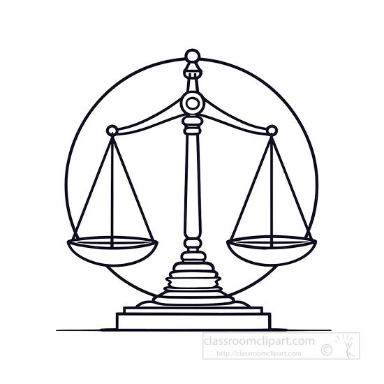 scale of justice clipart